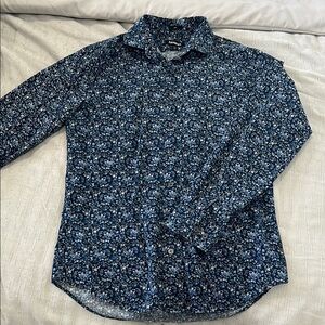 Men's Blue Floral Shirt